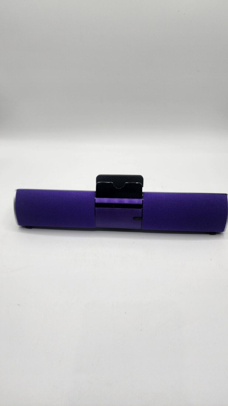 Wireless Bluetooth Speaker Soundbar with Phone Stand Holder Purple BT008